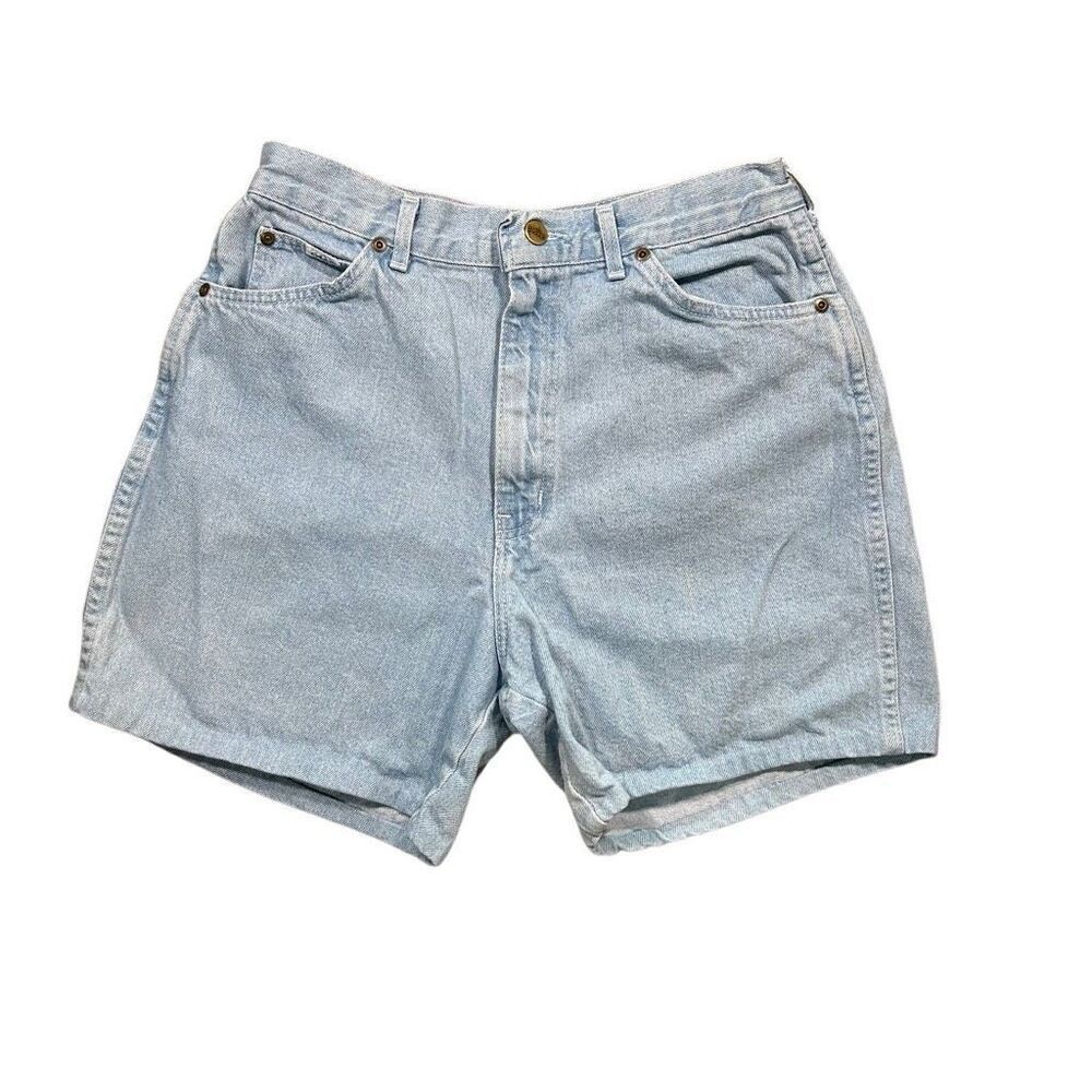 Vintage 1990s Chic Light Wash Denim Mom Jean Shorts Jorts